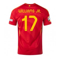 Spanien Nico Williams #17 Hemmatröja EM 2024 Korta ärmar